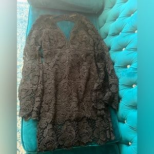 Lace mid length dress
